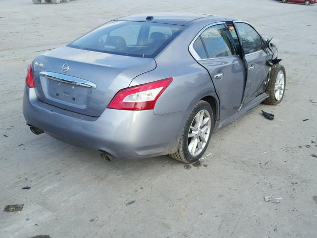 1N4AA51E19C803748 - 2009 NISSAN MAXIMA S SILVER photo 4