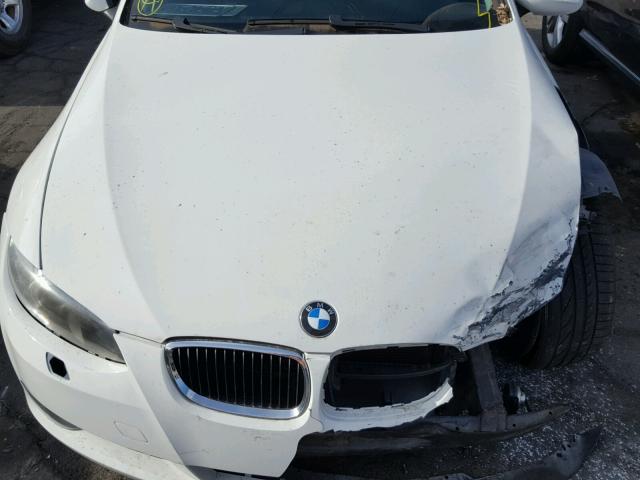 WBAWV13539P121549 - 2009 BMW 328 I SULE WHITE photo 7