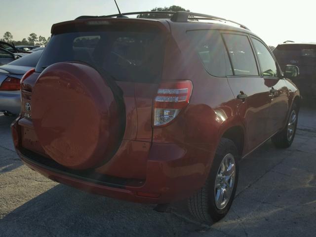 JTMZF4DV4B5035293 - 2011 TOYOTA RAV4 BURGUNDY photo 4