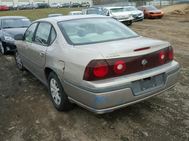 2G1WF52E319320623 - 2001 CHEVROLET IMPALA GOLD photo 3