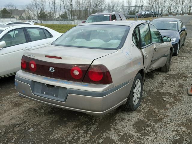 2G1WF52E319320623 - 2001 CHEVROLET IMPALA GOLD photo 4