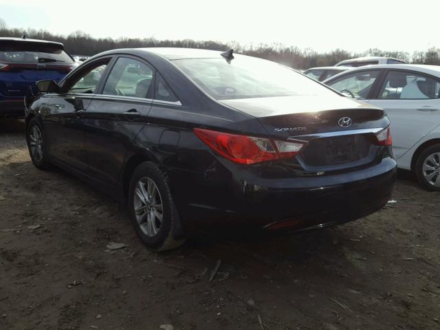 5NPEB4AC4BH114783 - 2011 HYUNDAI SONATA GLS BLACK photo 3