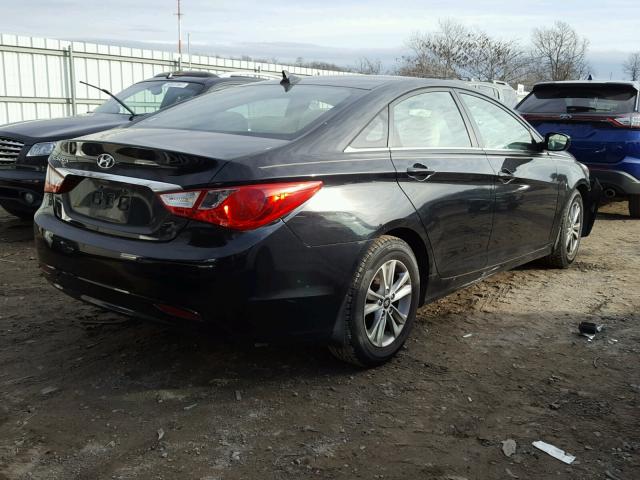 5NPEB4AC4BH114783 - 2011 HYUNDAI SONATA GLS BLACK photo 4