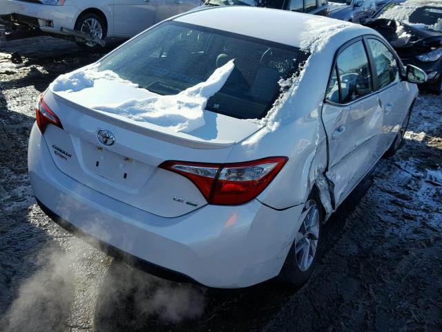 5YFBPRHE3EP148827 - 2014 TOYOTA COROLLA EC WHITE photo 4