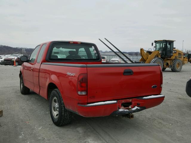 1FTZX17211NB76589 - 2001 FORD F150 RED photo 3