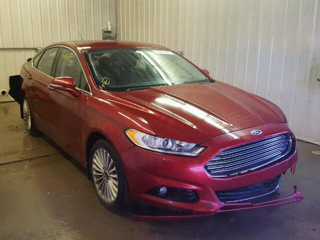 3FA6P0D95DR215593 - 2013 FORD FUSION TIT MAROON photo 1