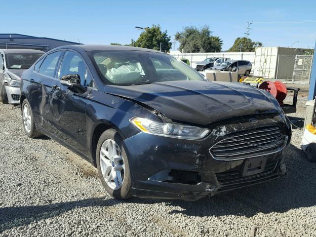 3FA6P0H77ER286403 - 2014 FORD FUSION SE BLACK photo 1