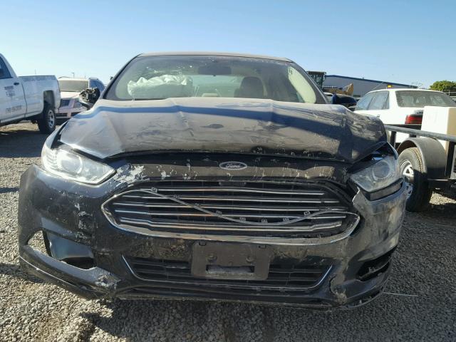 3FA6P0H77ER286403 - 2014 FORD FUSION SE BLACK photo 9