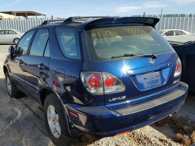 JTJHF10U520242860 - 2002 LEXUS RX 300 BLUE photo 3