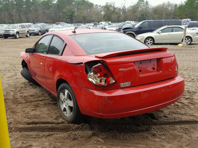 1G8AW15F47Z141269 - 2007 SATURN ION LEVEL RED photo 3