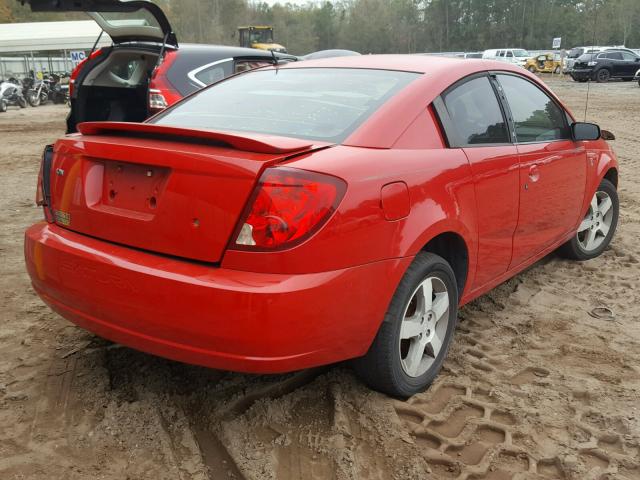 1G8AW15F47Z141269 - 2007 SATURN ION LEVEL RED photo 4