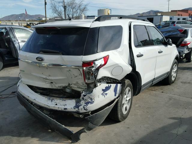 1FM5K7B92EGC13840 - 2014 FORD EXPLORER WHITE photo 4