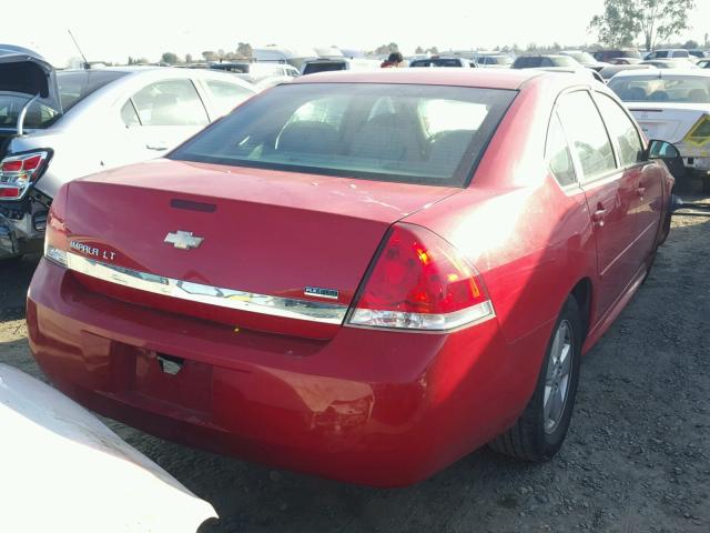 2G1WG5EK2B1199324 - 2011 CHEVROLET IMPALA LT RED photo 4