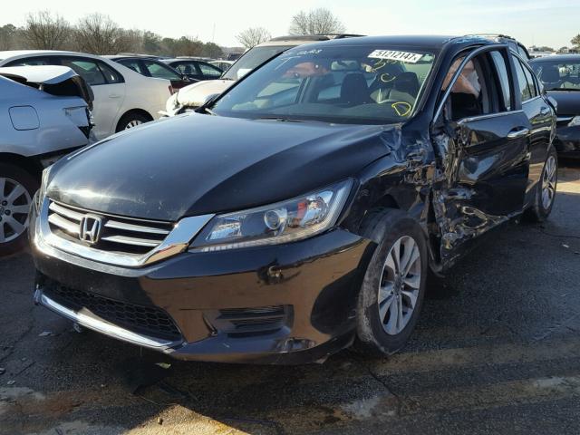 1HGCR2F35EA043588 - 2014 HONDA ACCORD LX BLACK photo 2