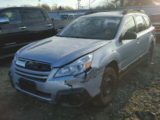 4S4BRBACXE3218032 - 2014 SUBARU OUTBACK 2. SILVER photo 2