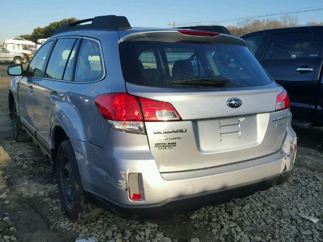 4S4BRBACXE3218032 - 2014 SUBARU OUTBACK 2. SILVER photo 3