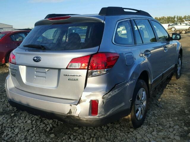 4S4BRBACXE3218032 - 2014 SUBARU OUTBACK 2. SILVER photo 4