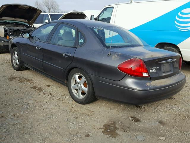 1FAFP53U52G175409 - 2002 FORD TAURUS SE GRAY photo 3