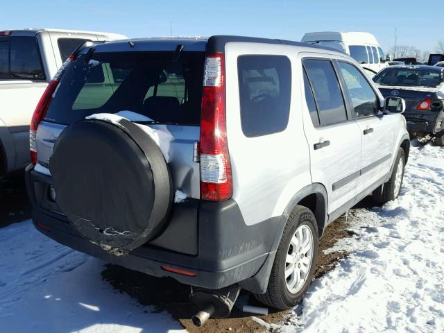 JHLRD78855C054997 - 2005 HONDA CR-V EX SILVER photo 4