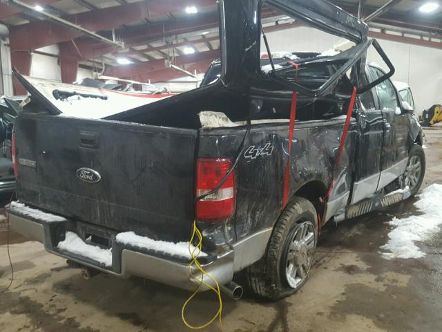 1FTPX14V38FA42578 - 2008 FORD F150 BLACK photo 4