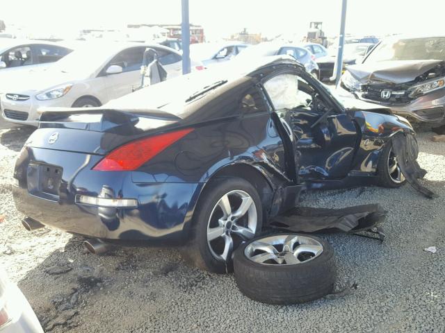 JN1BZ34E58M750426 - 2008 NISSAN 350Z COUPE BLUE photo 4