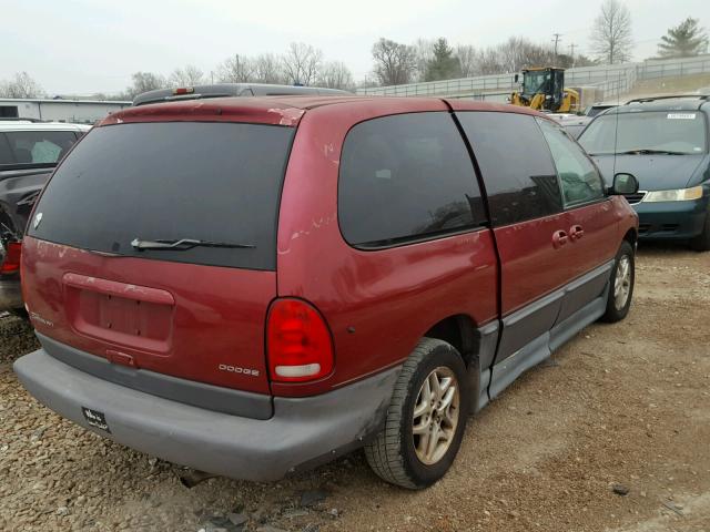 1B4GP54L4WB658460 - 1998 DODGE GRAND CARA RED photo 4