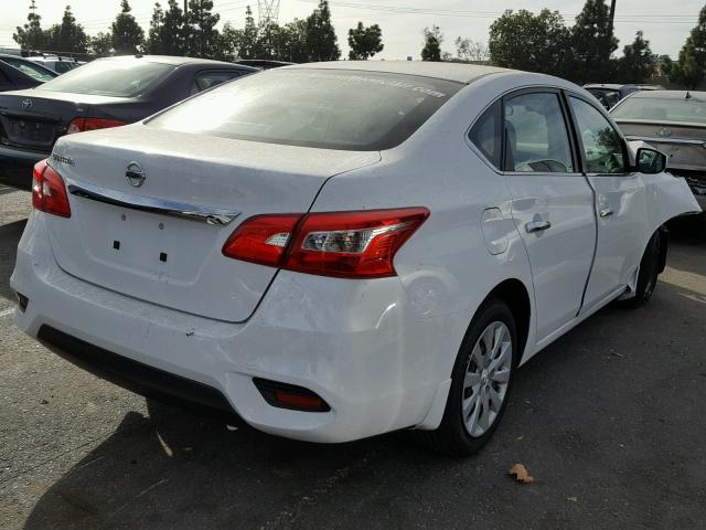 3N1AB7AP6HY336078 - 2017 NISSAN SENTRA S WHITE photo 4