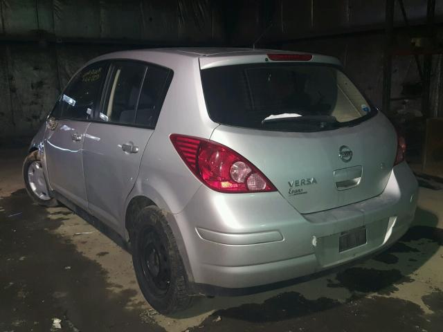 3N1BC13E47L447251 - 2007 NISSAN VERSA S SILVER photo 3