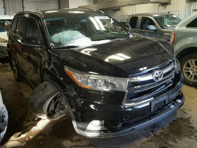 5TDJKRFH4FS190438 - 2015 TOYOTA HIGHLANDER BLACK photo 1