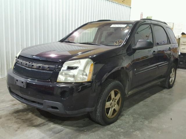 2CNDL13F576071688 - 2007 CHEVROLET EQUINOX BLACK photo 2