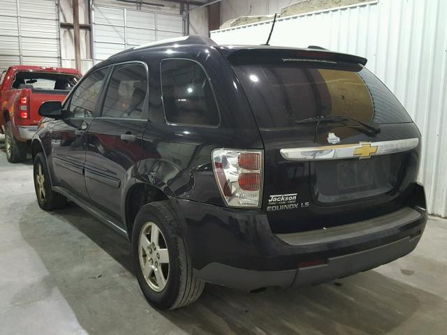 2CNDL13F576071688 - 2007 CHEVROLET EQUINOX BLACK photo 3