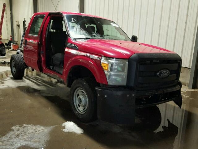 1FT8W3B66DEB01296 - 2013 FORD F350 SUPER RED photo 1