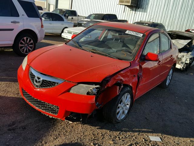 JM1BK12FX71758460 - 2007 MAZDA 3 I RED photo 2