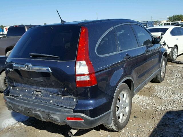 JHLRE38577C054448 - 2007 HONDA CR-V EX BLUE photo 4