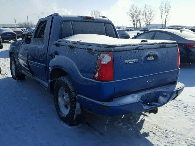 1FMZU77K74UA88521 - 2004 FORD EXPLORER S BLUE photo 3