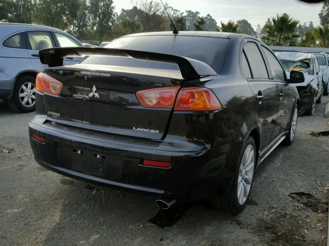 JA3AU86U48U028016 - 2008 MITSUBISHI LANCER GTS BLACK photo 4