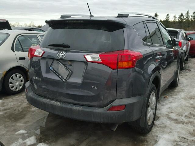 2T3ZFREV9FW169372 - 2015 TOYOTA RAV4 LE GRAY photo 4