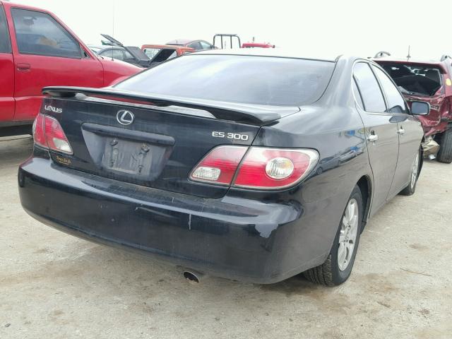 JTHBF30G225022348 - 2002 LEXUS ES 300 BLACK photo 4