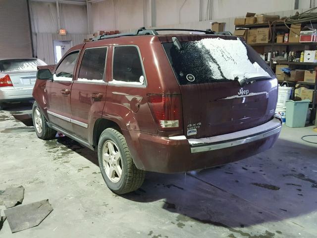 1J8HR58P47C532330 - 2007 JEEP GRAND CHER MAROON photo 3