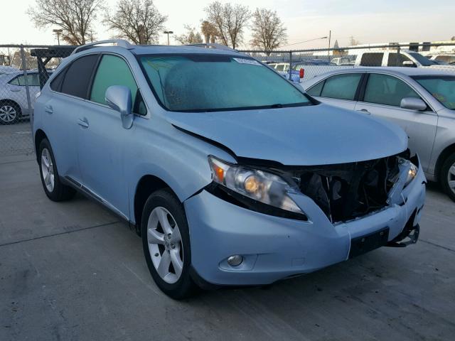 2T2ZK1BA6AC012993 - 2010 LEXUS RX 350 BLUE photo 1