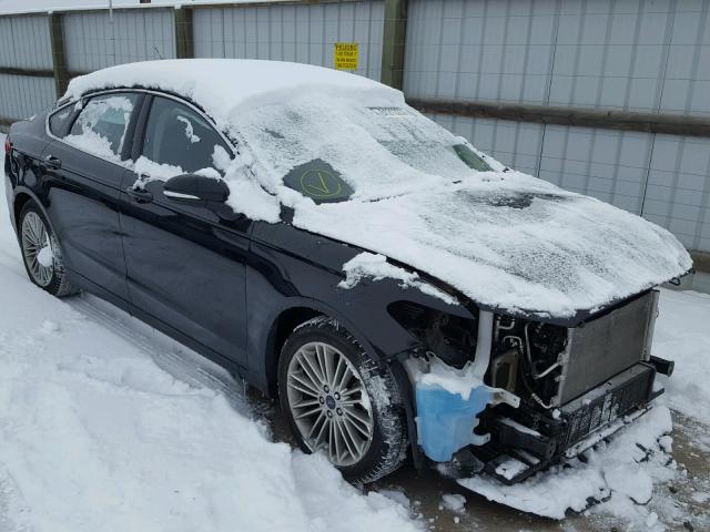 3FA6P0HD5ER297647 - 2014 FORD FUSION SE BLACK photo 1