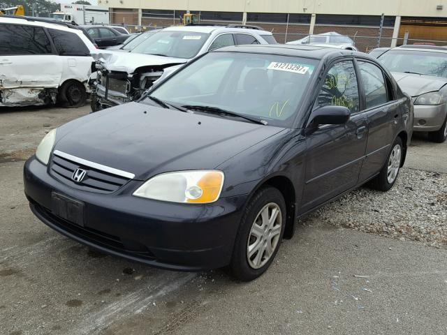 2HGES26733H608824 - 2003 HONDA CIVIC EX 黑色 照片 2