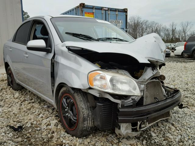 KL1TD5DE5AB090375 - 2010 CHEVROLET AVEO LS SILVER photo 1