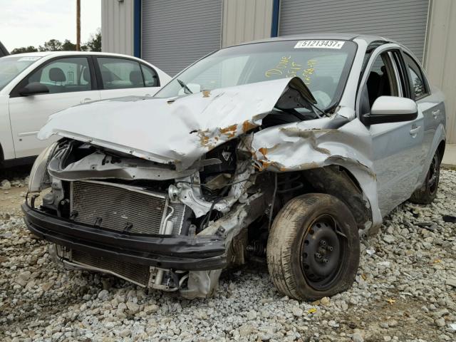 KL1TD5DE5AB090375 - 2010 CHEVROLET AVEO LS SILVER photo 2