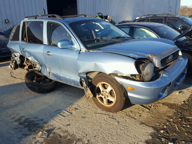 KM8SC13D14U692705 - 2004 HYUNDAI SANTA FE G BLUE photo 9