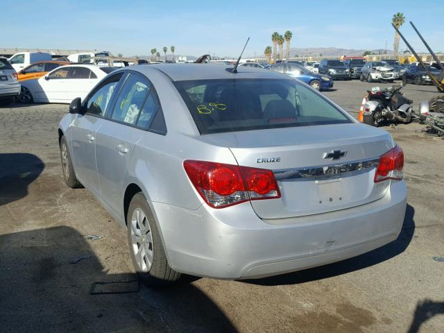 1G1PB5SG1E7450568 - 2014 CHEVROLET CRUZE LS SILVER photo 3