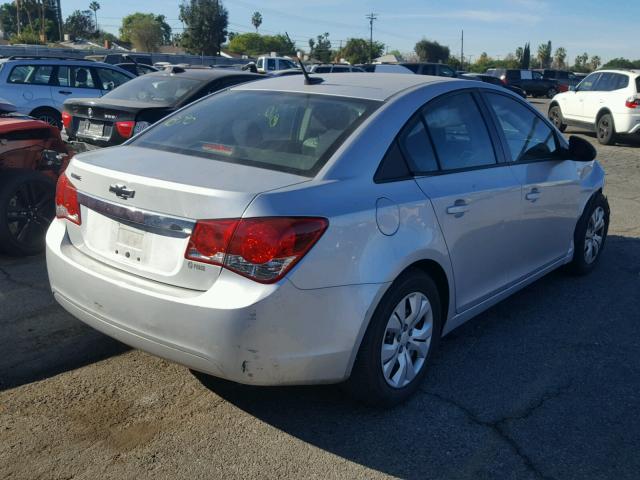 1G1PB5SG1E7450568 - 2014 CHEVROLET CRUZE LS SILVER photo 4