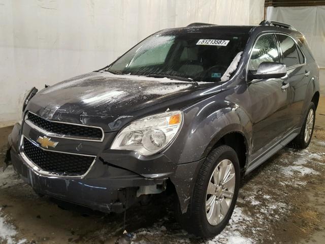 2CNFLNEW5A6307390 - 2010 CHEVROLET EQUINOX LT GRAY photo 2