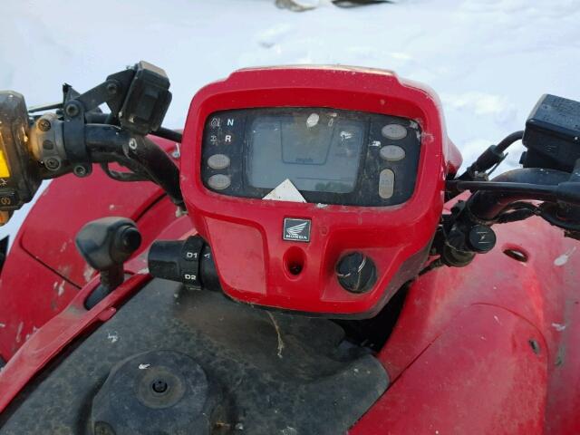 1HFTE260664513438 - 2006 HONDA TRX500 FA RED photo 8