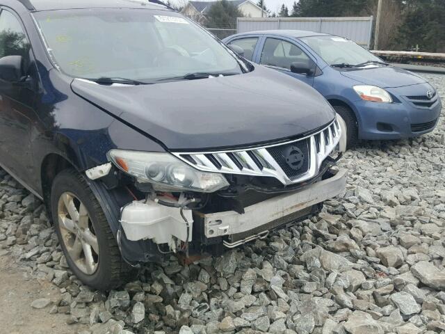 JN8AZ18W29W204516 - 2009 NISSAN MURANO S BLACK photo 9